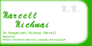 marcell michnai business card